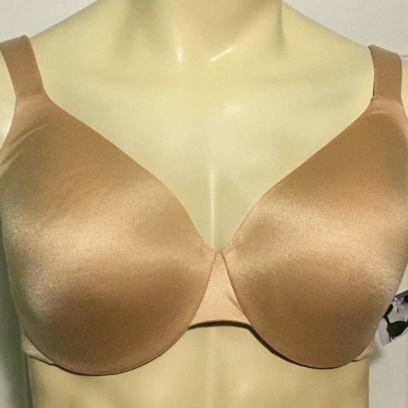 Catherines Full Coverage Smooth Bra Underwire Adjustable Beige Plus Size 44DD - Picture 1 of 3